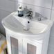 Умивальник підвісний у ванну 600мм x 440мм CERSANIT ARTECO білий напівкругла K667-025 3 з 4