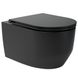 Унитаз подвесной безободковый черный DEVIT Art 3.0 с сиденьем с микролифтом 3030140B 1 из 2