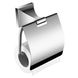 Тримач для туалетного паперу із кришкою DEVIT Classic прямокутний металевий хром 6040151 1 з 2