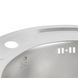 Мийка для кухні із нержавіючої сталі кругла LIDZ 490x490x160мм матова 0.6мм із сифоном LIDZ490A06SAT160 6 з 8
