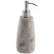 Дозатор для жидкого мыла AQUANOVA Conor настольный на 200мл округлый из камня бежевый CONDIS-15 1 из 3