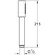 Душова лійка-трубка GROHE Sena Stick 26465DL0 215мм латунна бронза 2 з 4