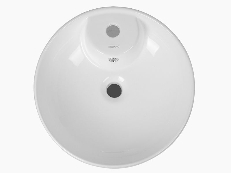Умивальник накладний NEWARC Countertop 415x415x135мм круглий білий 5017W NEW