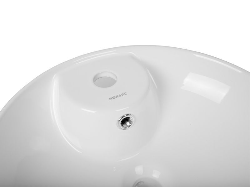 Умивальник накладний NEWARC Countertop 415x415x135мм круглий білий 5017W NEW