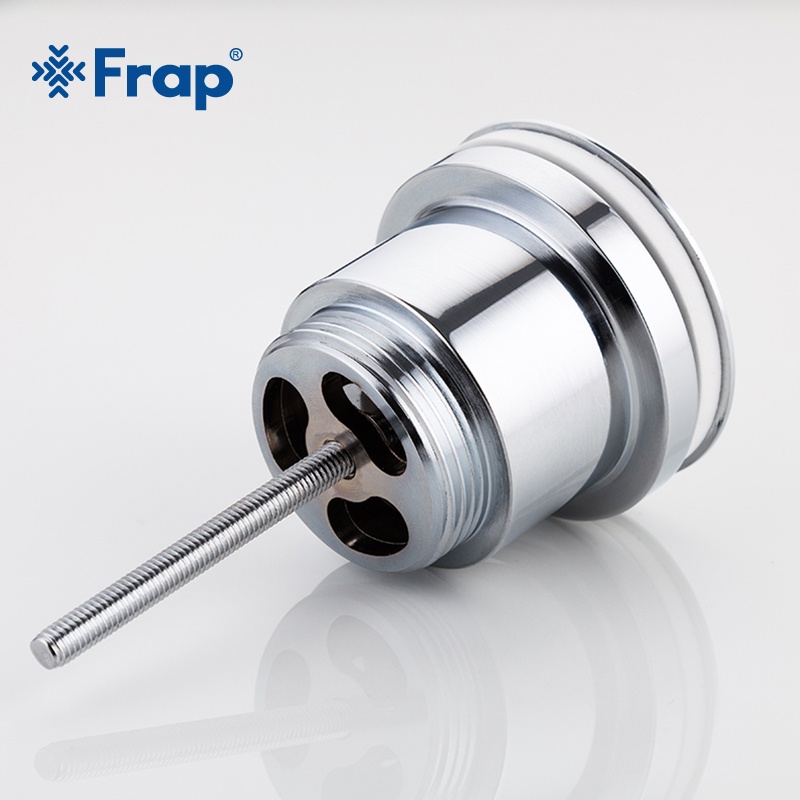 Донный клапан нажимной для раковины FRAP без перелива латунь 1 1/4" глянцевый хром F61