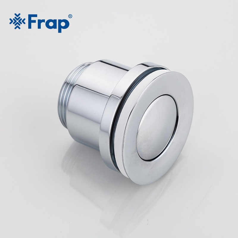 Донный клапан нажимной для раковины FRAP без перелива латунь 1 1/4" глянцевый хром F61