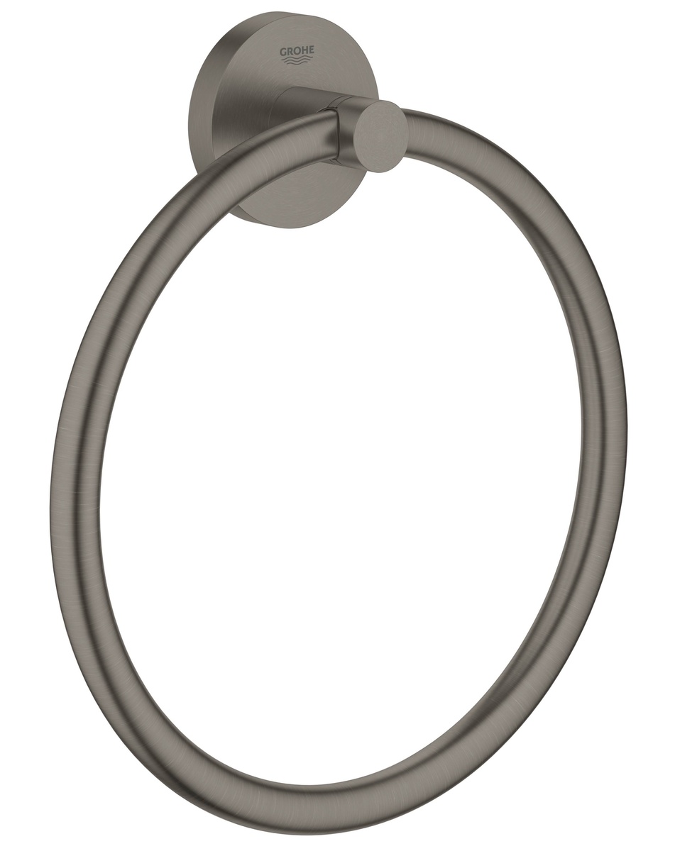 Тримач-кільце для рушників GROHE Essentials 40365AL1 180мм округлий металевий сірий