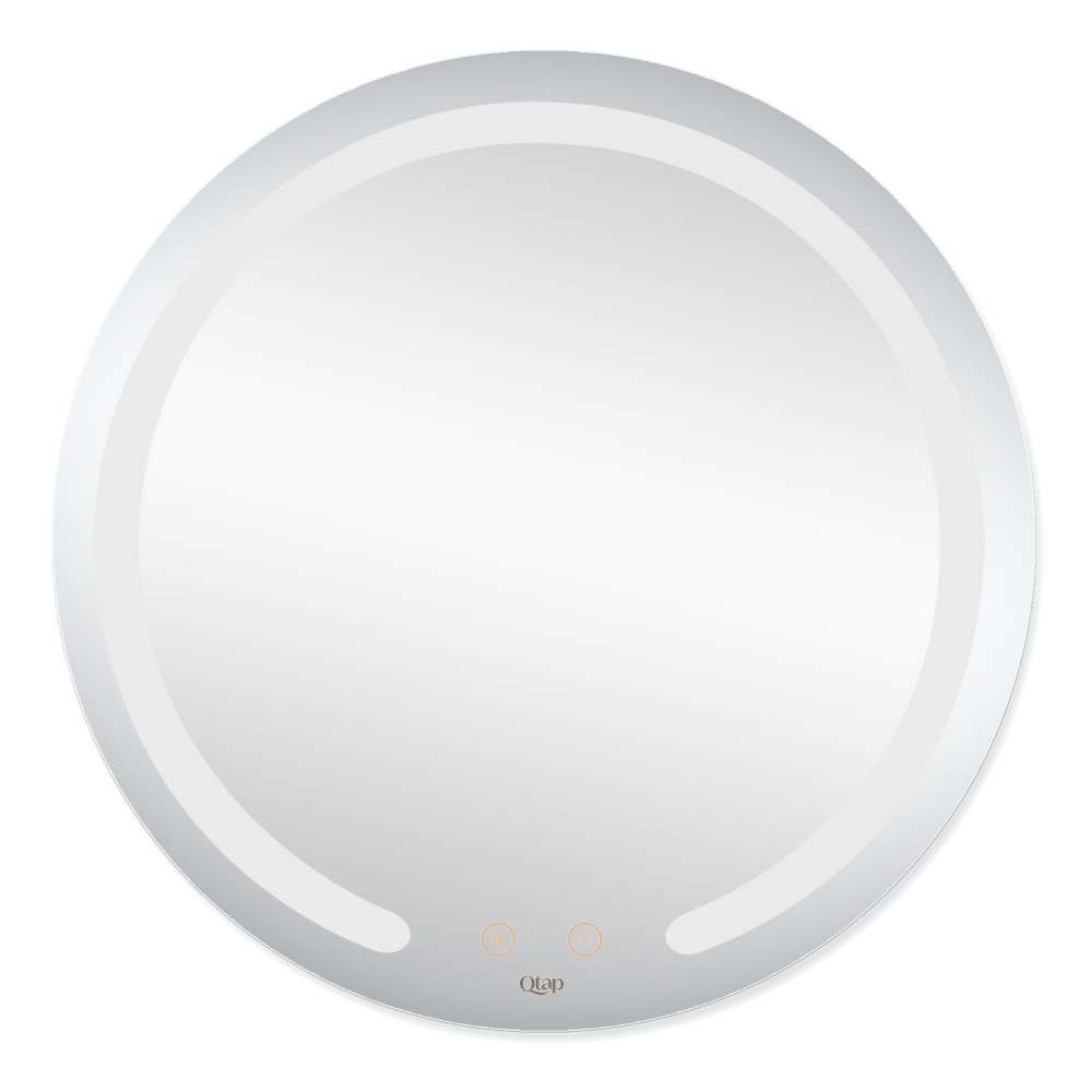 Зеркало круглое в ванную Q-TAP Mideya 59x59см c подсветкой сенсорное включение антизапотевание QT2078B802W