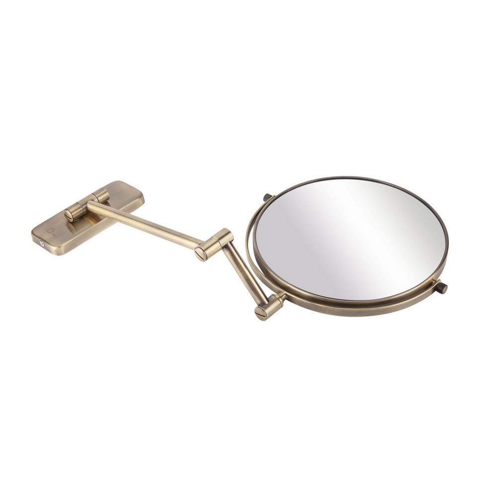 Косметическое зеркало для ванной Q-TAP Liberty бронза металл QTLIBANT1147