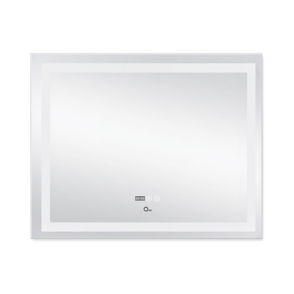 Зеркало прямоугольное для ванной Q-TAP Mideya 80x100см c подсветкой сенсорное включение антизапотевание QT2078F614W