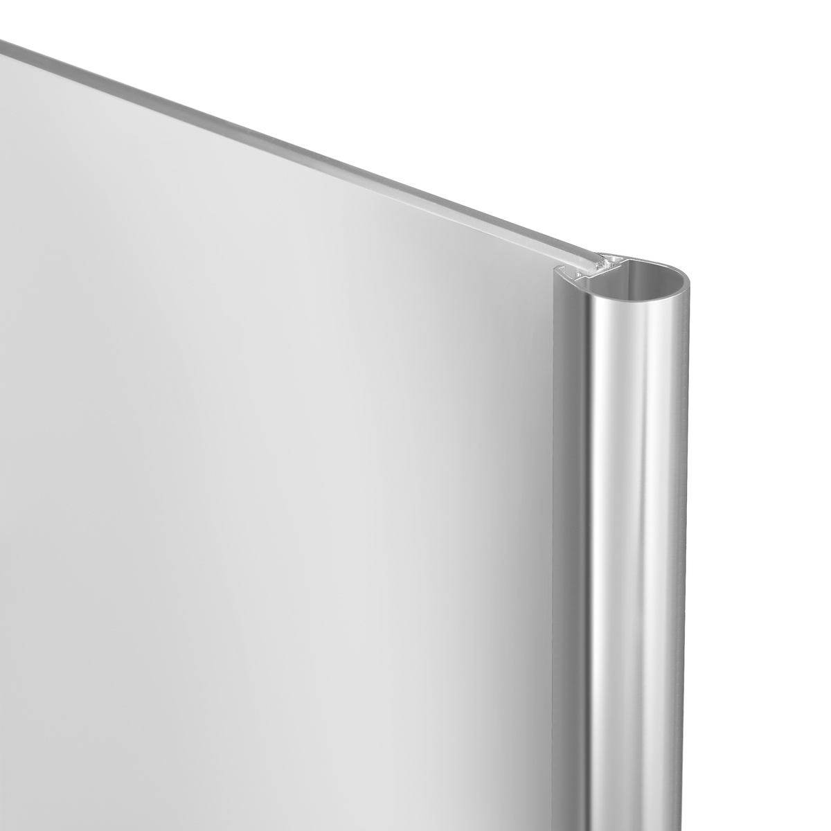 Шторка стеклянная для ванны двухсекционная распашная 142x119.5см LIDZ Brama стекло прозрачное 6мм профиль хром LBSS120140RCRMTR