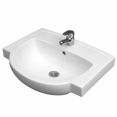 Раковина подвесная для ванной 550мм x 460мм KOLO FREJA белый полукруглая L71955000