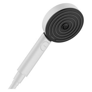 Душевая лейка HANSGROHE Pulsify Select Activation EcoSmart с кнопкой 105мм пластик белая 24101700