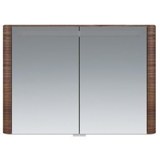 Шкафчик подвесной с зеркалом в ванную AM.PM Sensation 100x70x15см c подсветкой коричневый M30MCX1001NF