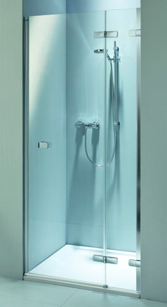 Стінка скляна у душову нішу розпашна права KOLO NEXT 120см x 195см прозрачное скло 6мм профіль хром HDRF12222003R