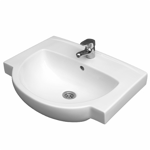 Раковина підвісна для ванної 550мм x 460мм KOLO FREJA білий напівкругла L71955000