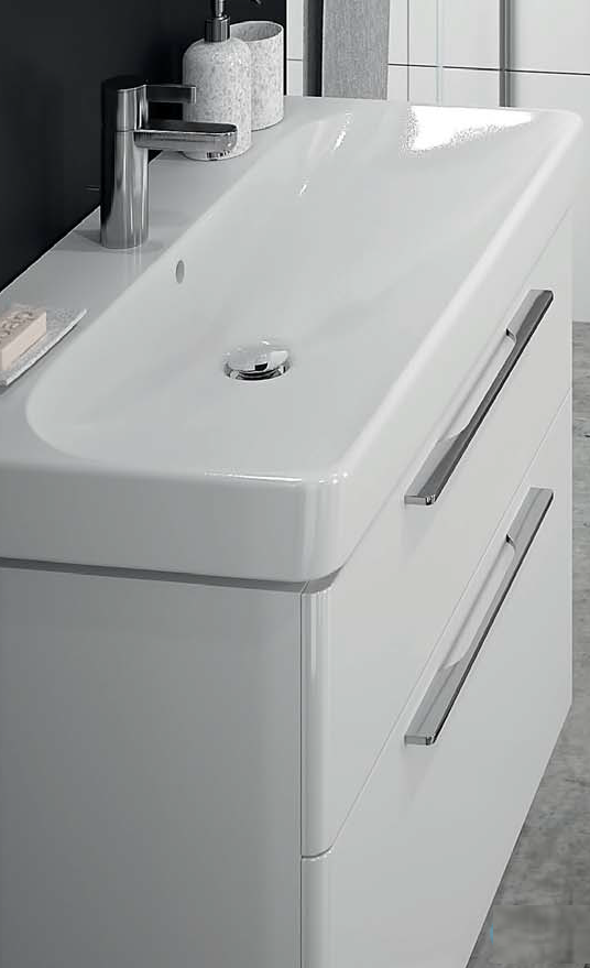 Раковина подвесная в ванную 897мм x 480мм KOLO TRAFFIC белый прямоугольная L91190000