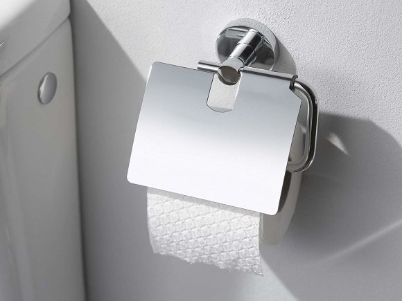 Держатель для туалетной бумаги с крышкой HACEKA Kosmos хром металл 1112657