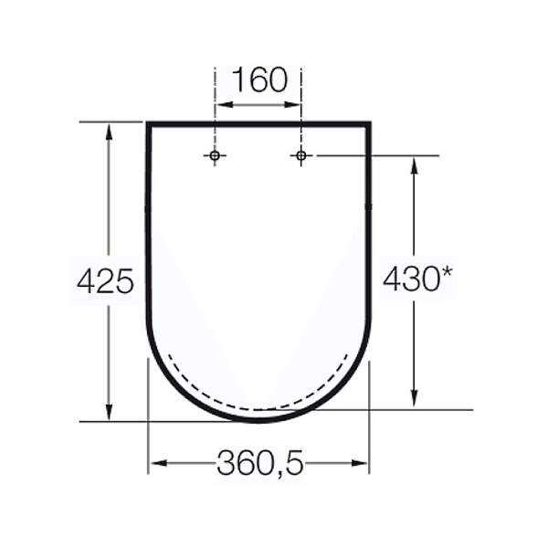 Сиденье для унитаза ROCA NEXO A80164A004 с микролифтом дюропласт 360.5x425мм 160мм между креплениями белое