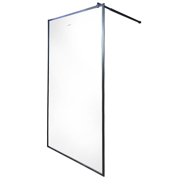 Стенка стеклянная для душа с держателем 195x100см MVM Doosh стекло прозрачное 6мм DO-GL-01 T