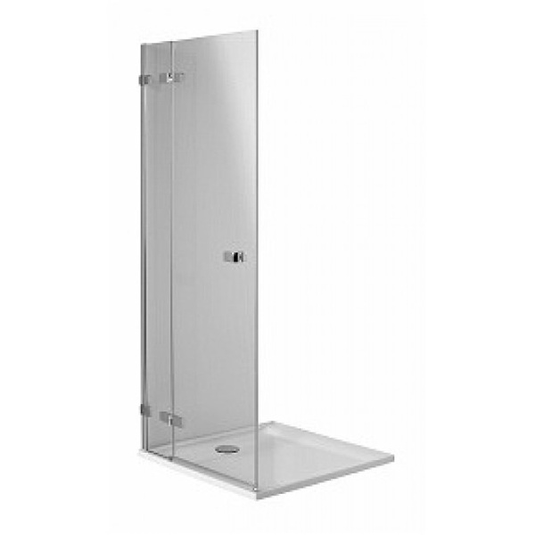 Дверь стеклянная в душевую нишу распашная правая KOLO NEXT 120см x 195см прозрачное стекло 6мм профиль хром HDRF12222003R