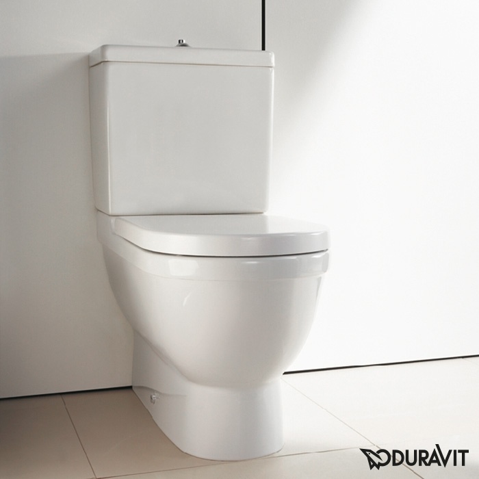 Унитаз напольный белый без бачка DURAVIT Starck3 без сиденья выпуск в стену 0128090000