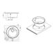 Раковина на кухню сталева кругла APELL 510мм x 510мм мікротекстура 0.7мм із сифоном CIVIFRIAC 2 з 2