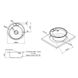 Мийка для кухні із нержавіючої сталі кругла LIDZ 490x490x165мм мікротекстура 0.6мм із сифоном LIDZ490A06MDEC 2 з 7