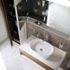 Шкафчик подвесной с зеркалом в ванную RAVAK MC Step 100x74x15см c подсветкой с полочкой белый X000001421 3 из 6