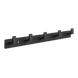 Тримач з гачками для рушників MVM 382мм п'ятірний прямокутний металевий чорний HA-05/5 BLACK 3 з 10
