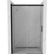 Двері для душової ніші MEXEN Omega скляні розсувні двосекційні 190x140см прозорі 8мм профіль чорний MEX-825-140-000-70-00 1 з 7