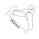 Кран для душової кабіни одновентильний ROZZY JENORI BARON хром латунь з душовим набором RBZ014-5 2 з 2