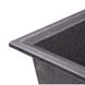 Мийка на кухню композитна прямокутна LIDZ BLA-03 495мм x 780мм чорний без сифону LIDZBLA03790495230 7 з 9