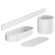 Комплект аксесуарів для ванної HANSGROHE WallStoris округлий пластиковий білий 27968700 1 з 5