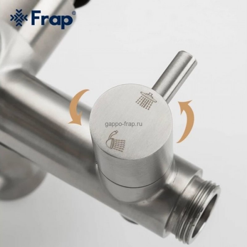 Душевая система FRAP с верхним душем из нержавеющей стали сатин F2448-20