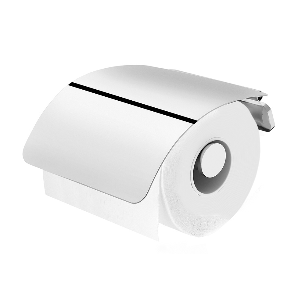 Держатель для туалетной бумаги с крышкой AM.PM Inspire A50341464 округлый металлический хром