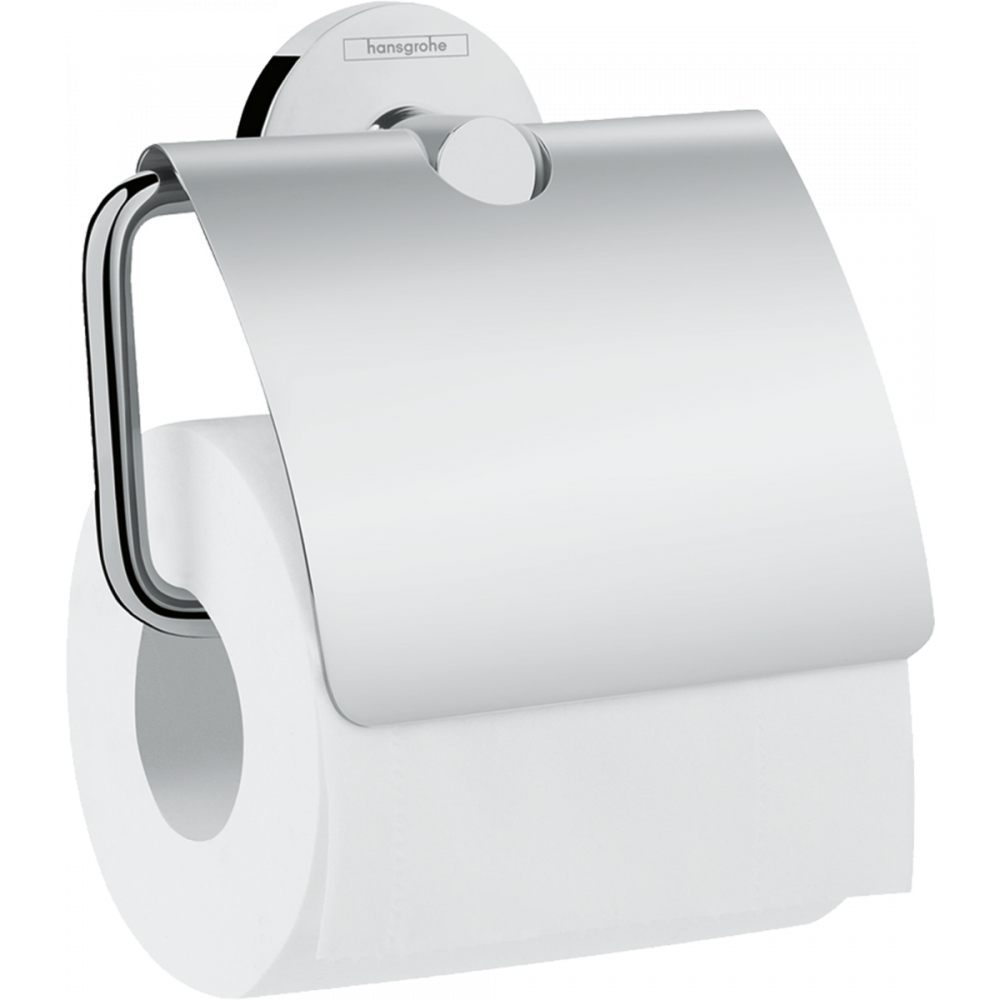 Держатель туалетной бумаги с крышкой HANSGROHE LOGIS хром металл 41723000