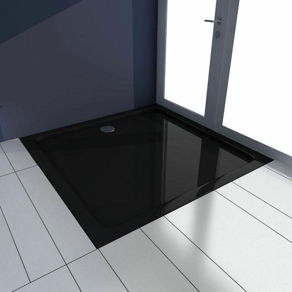 Піддон для душової кабіни REA SAVOY REA-K4803 90x90x6см квадратний акриловий із сифоном чорний