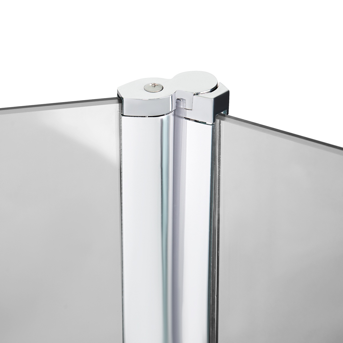 Шторка стеклянная для ванны двухсекционная распашная 142x119.5см LIDZ Brama стекло прозрачное 6мм профиль хром LBSS120140LCRMTR
