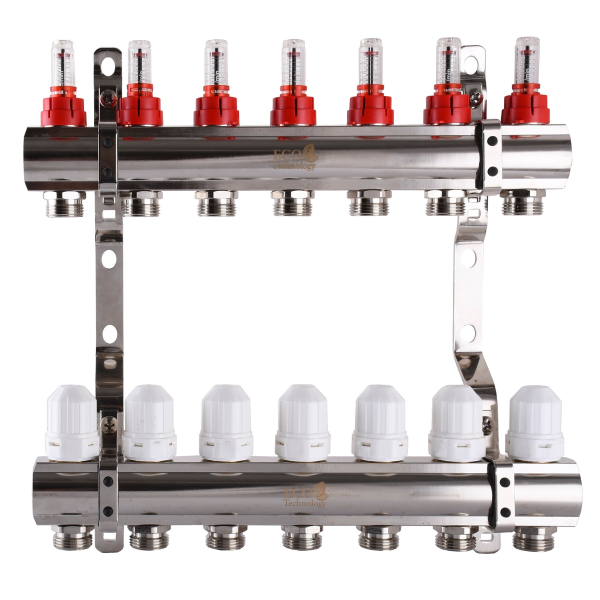 Коллектор для системы отопления ECO TECHNOLOGY 7 контуров 1"/3/4" 001D 000010751