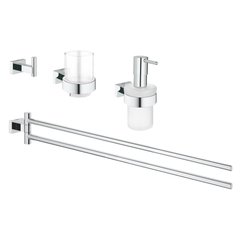 Набір аксесуарів для ванної GROHE Essentials Cube 40847001 прямокутний хром