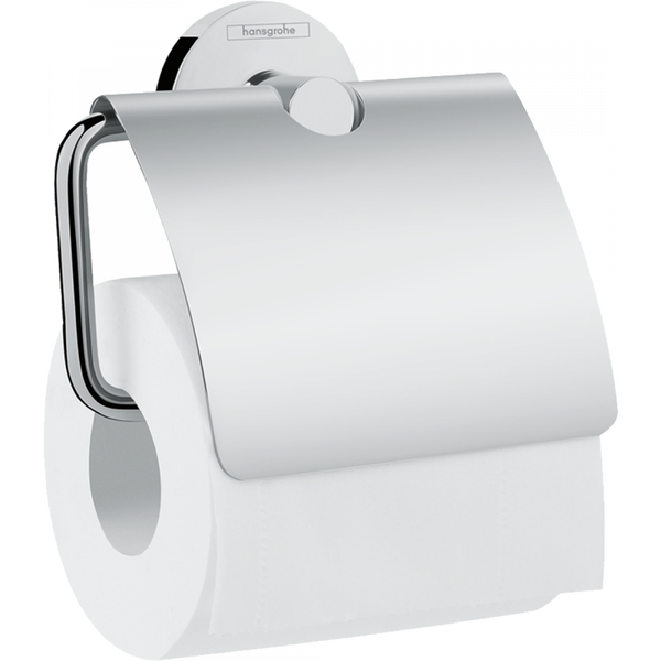 Тримач туалетного паперу із кришкою HANSGROHE LOGIS хром метал 41723000