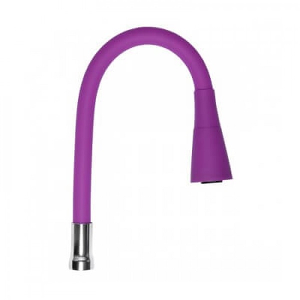 Излив для смесителя WEZER гибкий рефлекторный для кухни 50см фиолетовый WKC-059-PURPLE