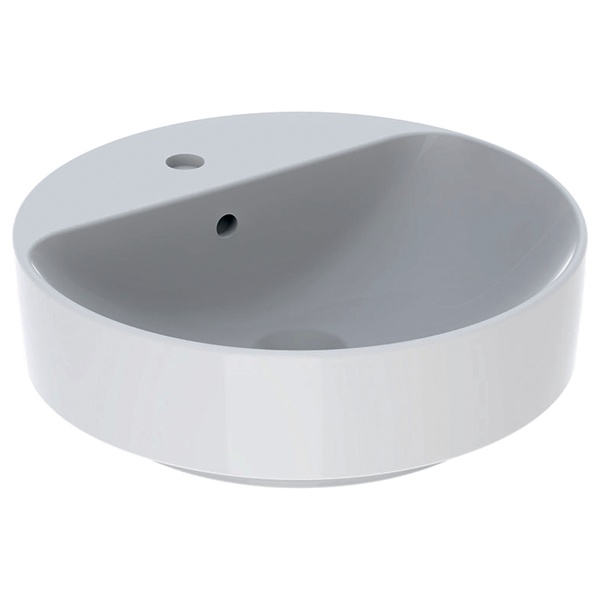 Раковина чаша накладная на столешницу для ванны 450мм x 450мм GEBERIT VariForm белый круглая 500.769.01.2