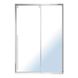 Дверь для душевой ниши VOLLE AIVA стеклянная раздвижная двухсекционная 195x120см прозрачная 6мм профиль хром 10-22-686 1 из 3