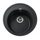 Раковина на кухню композитна кругла GLOBUS LUX MARTIN 510мм x 510мм чорний без сифону 000008862 1 з 5