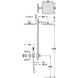 Душова система прихованого монтажу TRES B-system із верхнім душем латунь хром 30725204 2 з 2
