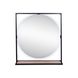 Дзеркало кругле для ванної з поличкою Q-TAP Taurus 85x80см із підсвіткою сенсорне увімкнення QT2478ZP800BWO 1 з 7