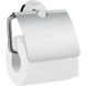 Держатель туалетной бумаги с крышкой HANSGROHE LOGIS хром металл 41723000 1 из 2