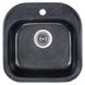 Мийка на кухню композитна квадратна COSH 476мм x 476мм чорний із сифоном COSH4849K420 1 з 5